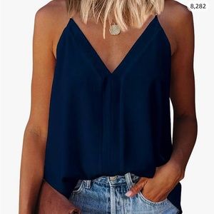 Navy razor back tank from Amazon size Xl